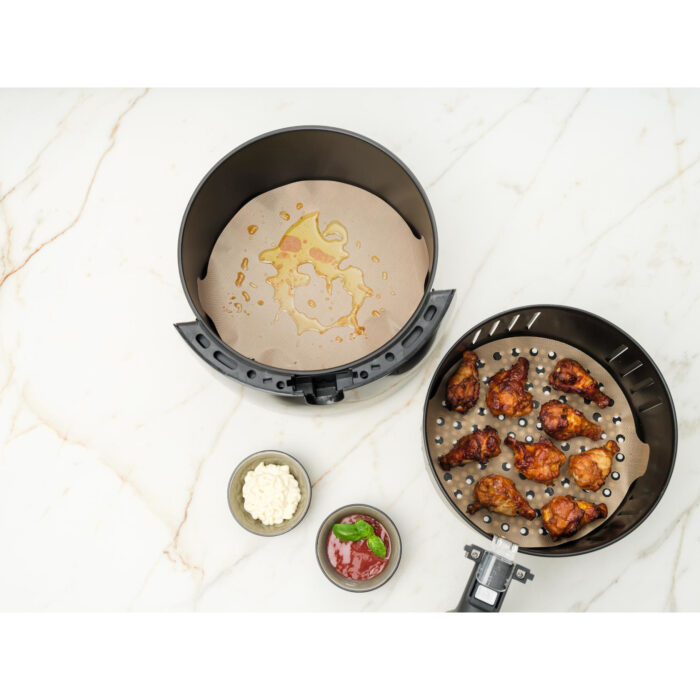 Nostik airfryer bakvellen 2 stuks rond dia 23,5cm - Afbeelding 2