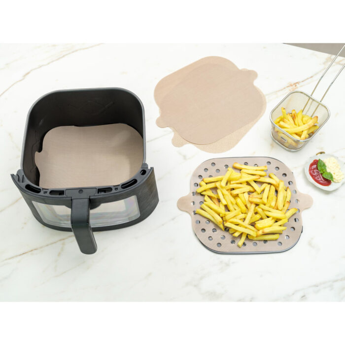 Nostik duo basket airfryer bakvellen 4 stuks 25x14 en 26x14cm - Afbeelding 2