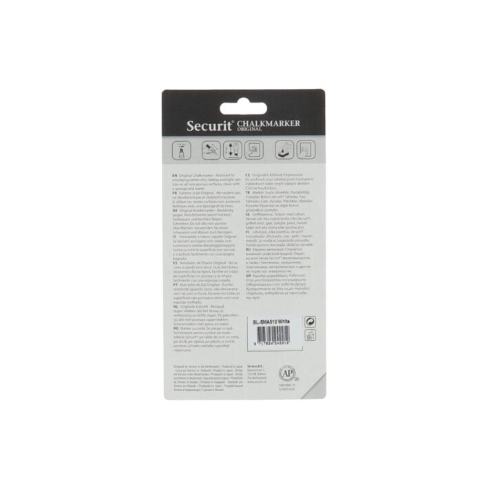 Krijtstift set 2 2-6 mm wit securit - Afbeelding 3