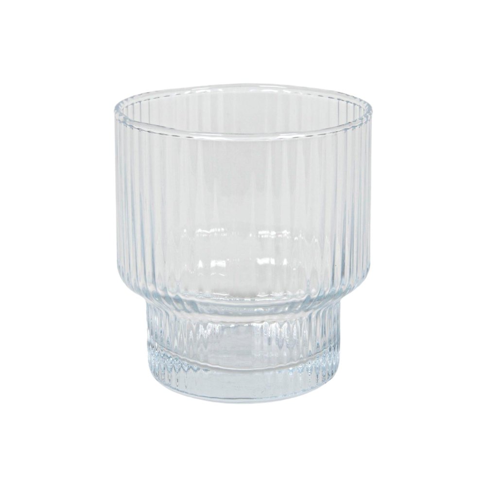 Glas Lines clear stapelbaar Ø 8