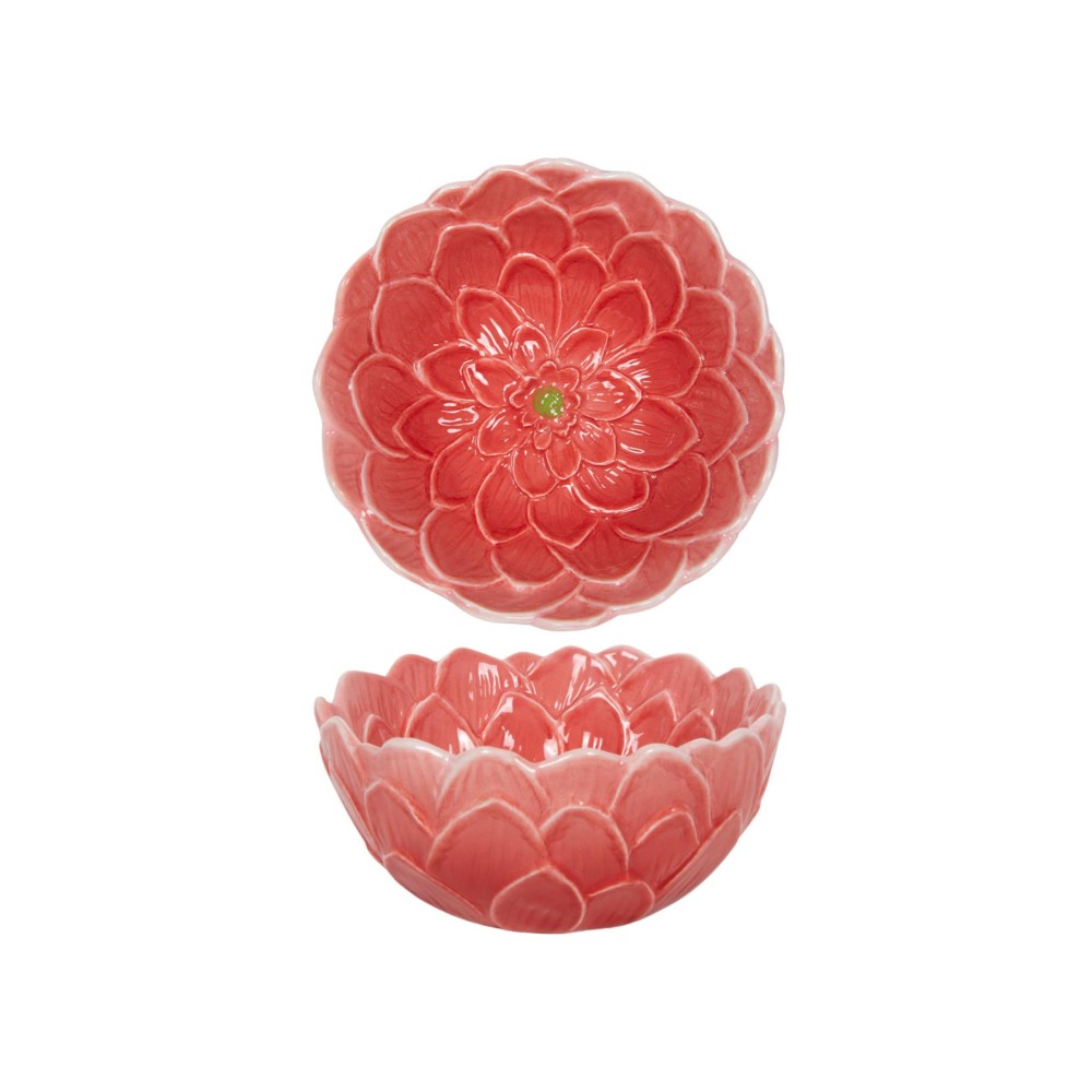 Schaal Ø14cm flower roze