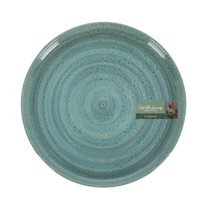 Bord plat d26 cm basalt ocean green - Afbeelding 2