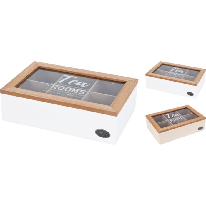 Theedoos mdf 6 vakjes