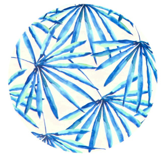 Bord Melamine Ø25 cm 4 assorti - Afbeelding 2