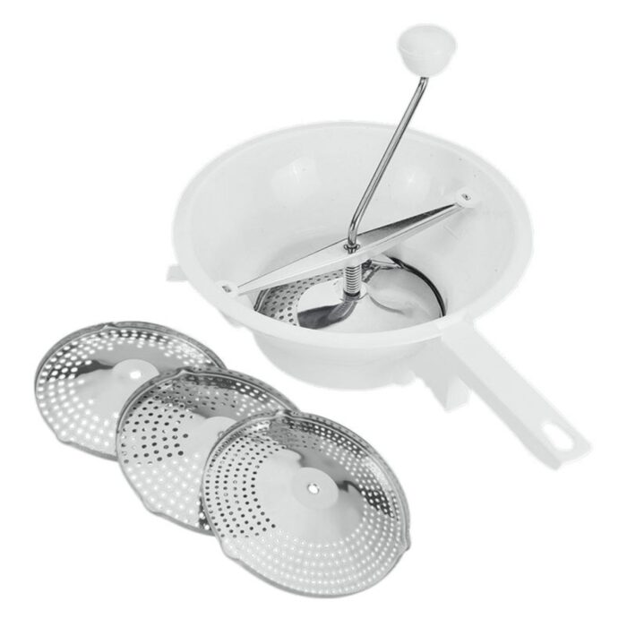 Roodtenmolen 24 cm met 3 roestvrije roosters