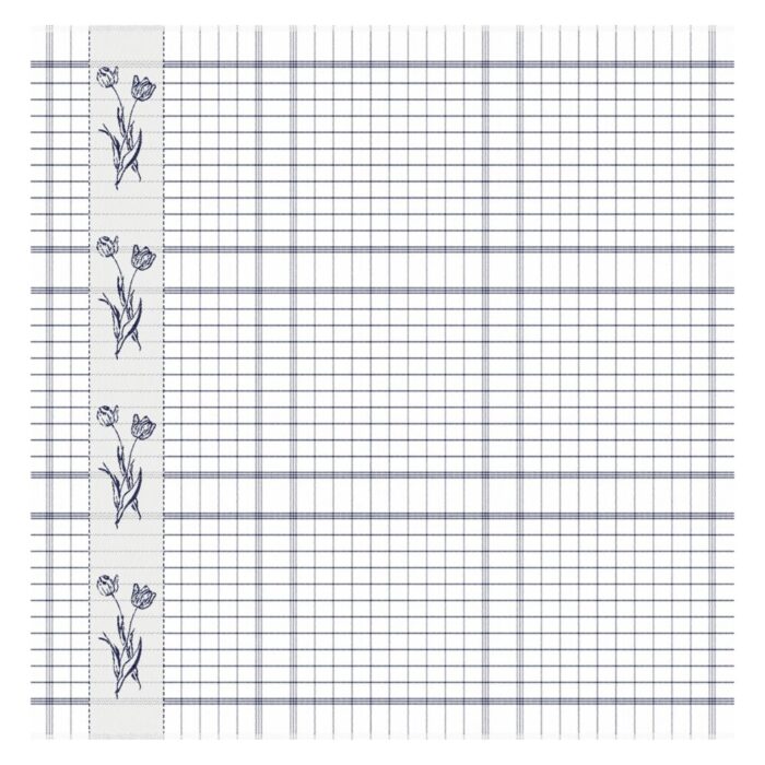 DDDDD theedoek lisse  60x65 blue