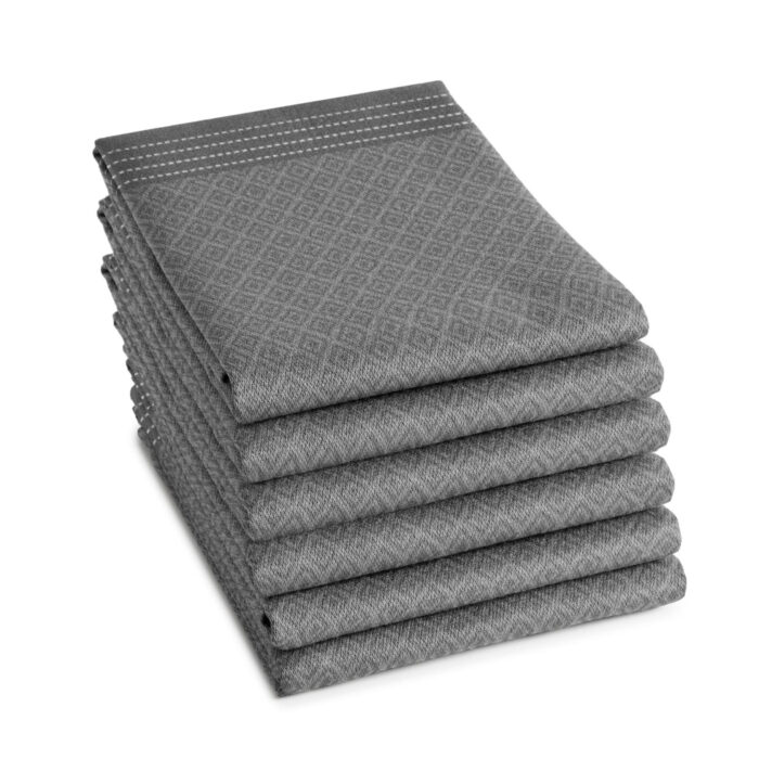 DDDDD theedoek Akira 60 x 65 grey - Afbeelding 2