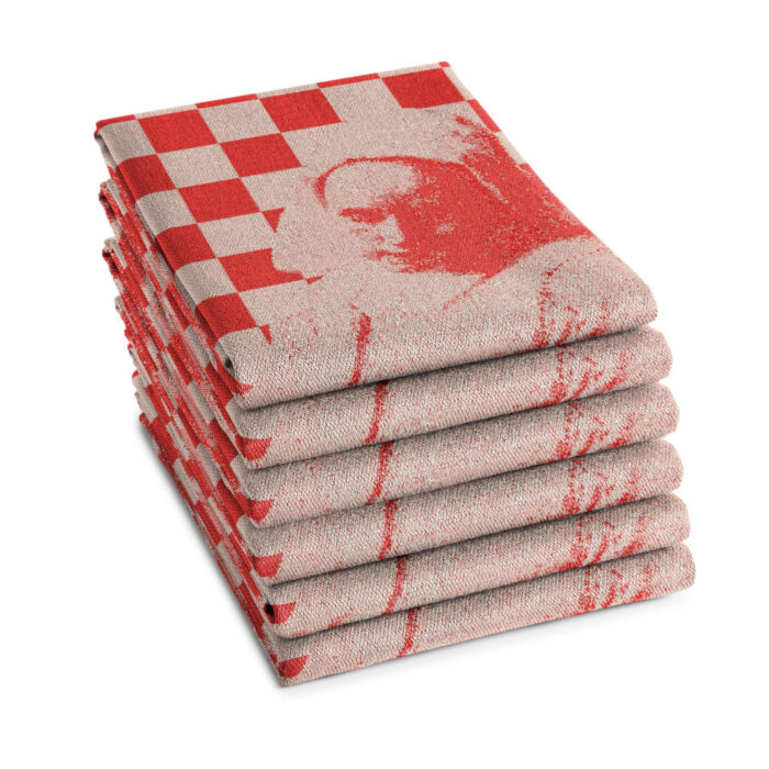 DDDDD theedoek Milk Maid 60 x 65 red - Afbeelding 2