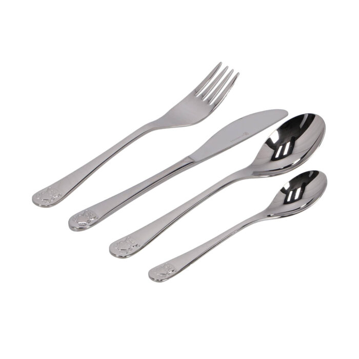 Kinderbestek 4 delig beer met hart - Afbeelding 3