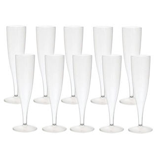 Duni champagneglazen crystallo plastic 10 stuks - Afbeelding 3