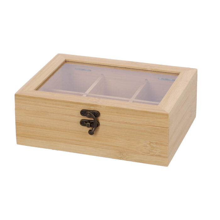 Theekist bamboe FSC 21x16 cm - Afbeelding 2