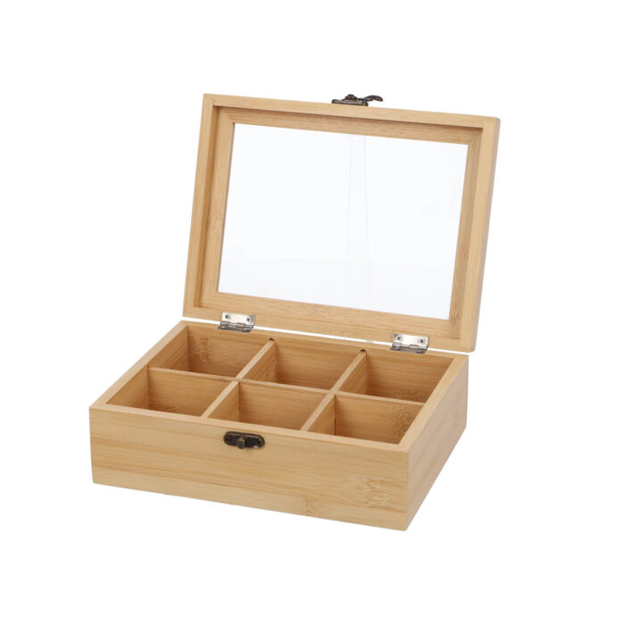 Theekist bamboe FSC 21x16 cm - Afbeelding 4