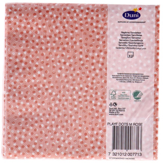 Servetten Playful Dots Mellow Rose 33x33 cm - Afbeelding 2