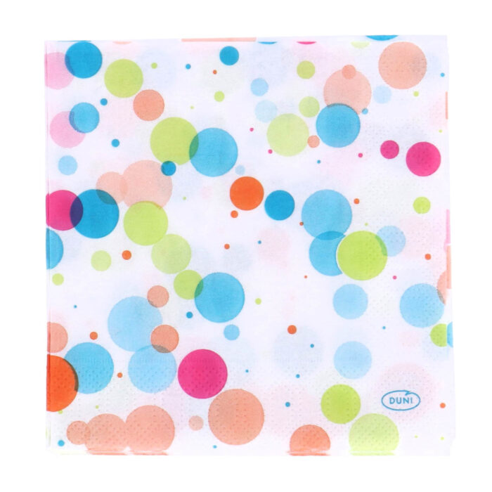 Servetten Festive Bubbles Multi 24x24 cm - Afbeelding 3