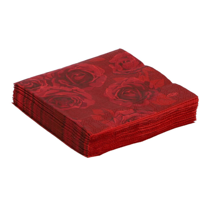 Servetten Rich Roses 24x24 cm - Afbeelding 4