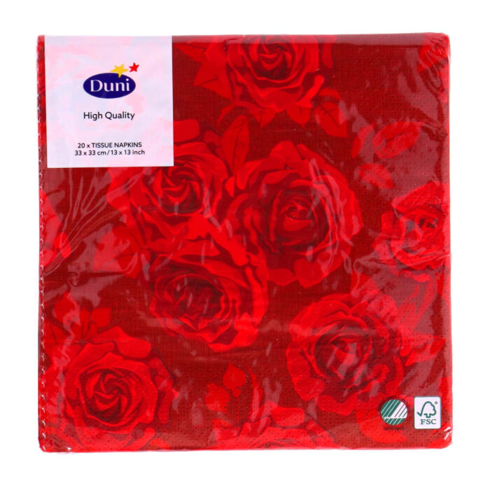 Servetten Rich Roses 33x33 cm - Afbeelding 2