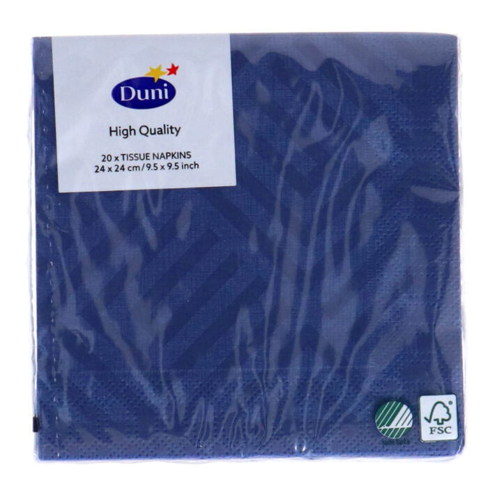 Servetten Mosaic Dark Blue 24x24 cm - Afbeelding 2