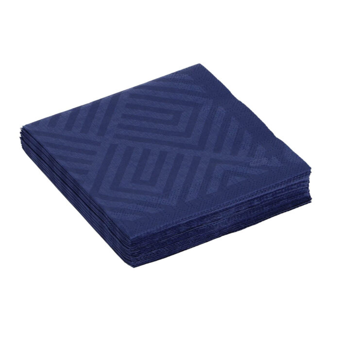 Servetten Mosaic Dark Blue 24x24 cm - Afbeelding 4