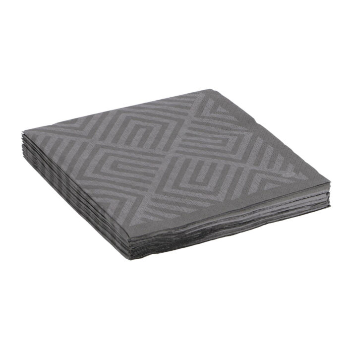 Servetten Mosaic Granite Grey 33x33 cm - Afbeelding 4