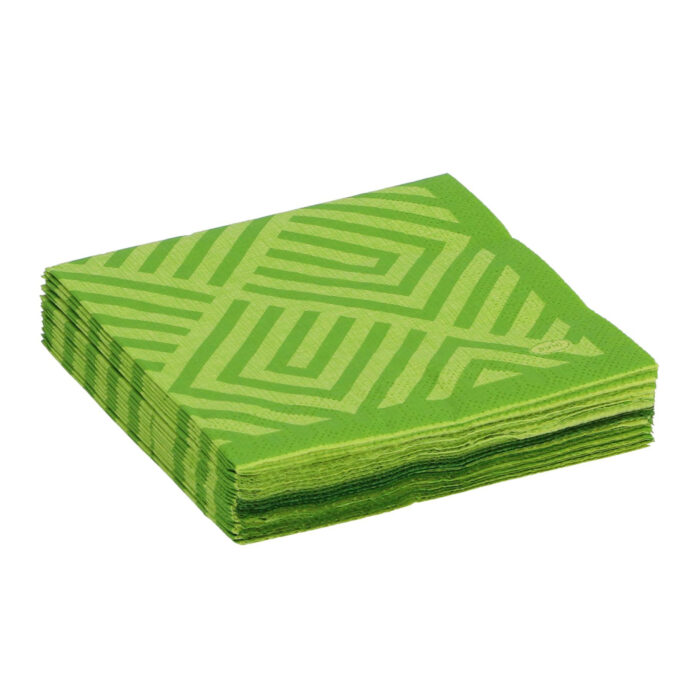 Servetten Mosaic Kiwi 24x24 cm - Afbeelding 4