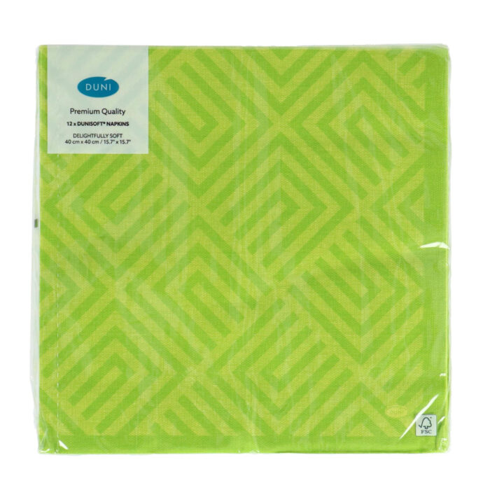 Servetten Mosaic Kiwi 40x40 cm - Afbeelding 2