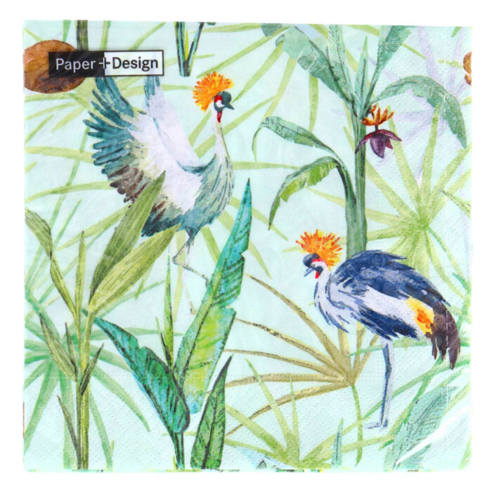 Servetten Dancing Birds 33x33 cm - Afbeelding 2