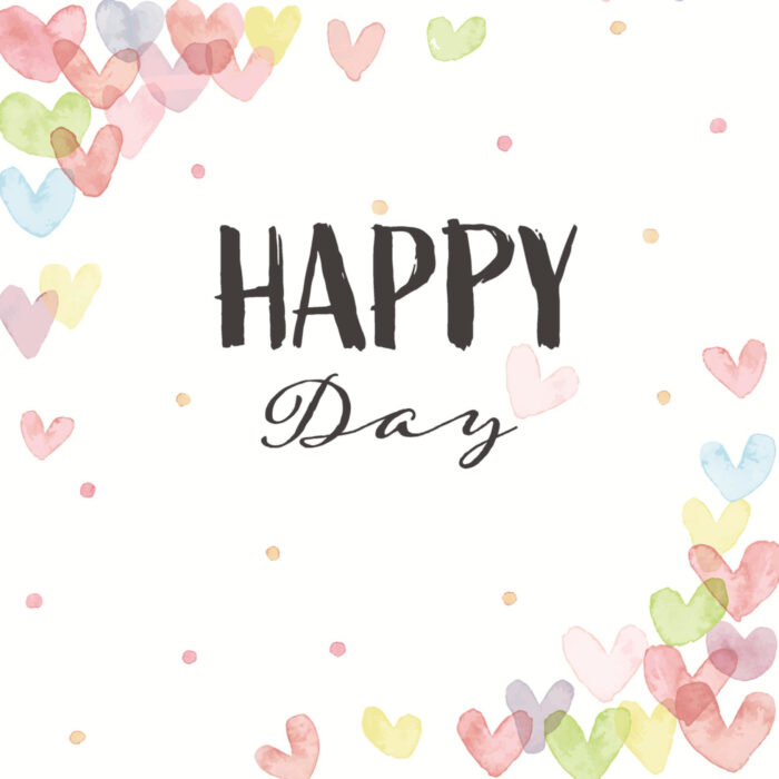 Servetten Hearts Happy 33x33 cm - Afbeelding 2