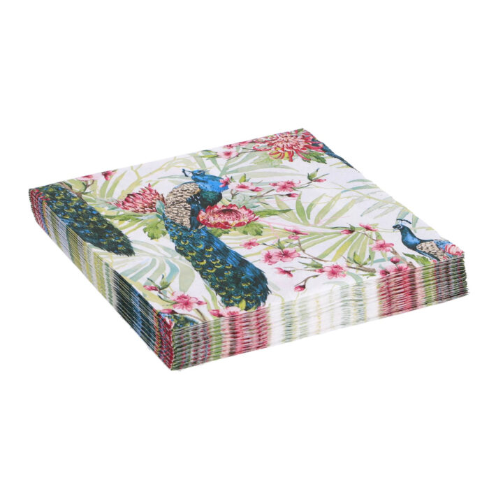 Servetten Tropic Peacock 33x33 cm - Afbeelding 4