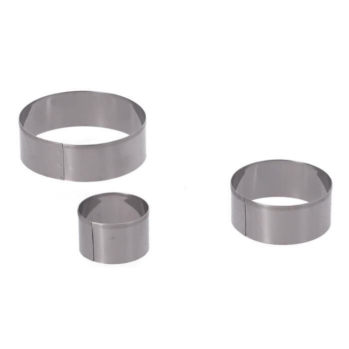 Set uitsteekvormen RVS rond 5-delig - Afbeelding 4