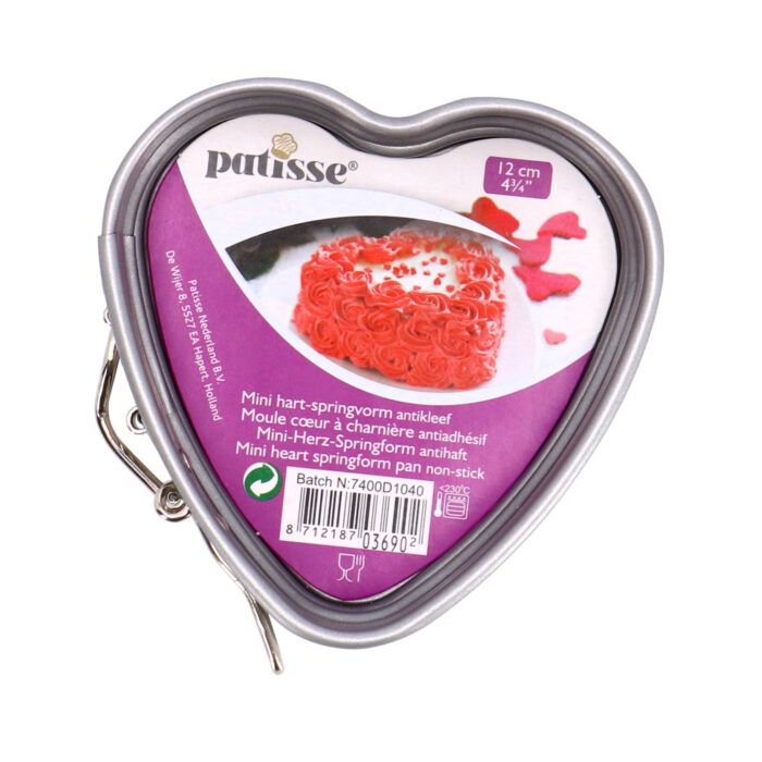 Patisse silver-top mini hart-springvorm 12 cm - Afbeelding 2