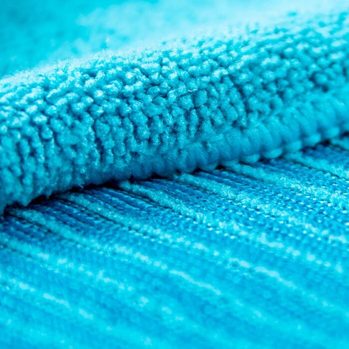 Clean home microvezel vloerdoek blauw 40x60 cm