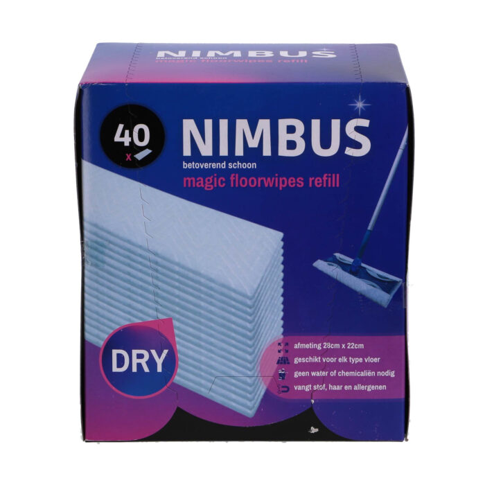 Nimbus magic vloerdoekjes navulling 40 stuks 28x22 cm - Afbeelding 2
