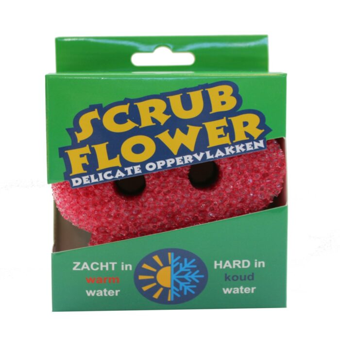 Spons scrub flower delicate oppervlakken