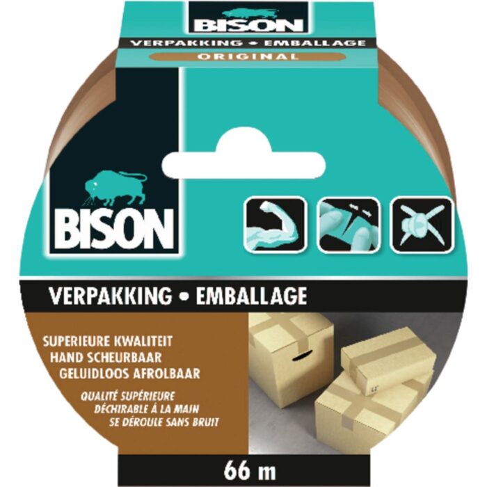 Bison Verpakkingstape Original Rol 66 m x 50 mm