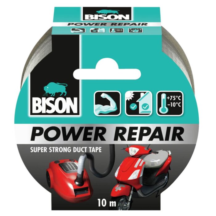 Bison Power Repair Grijs Rol 10 m