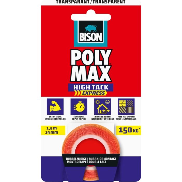 Bison Poly Max Tape Transparant 1