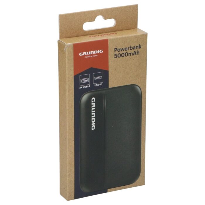Powerbank 5000mAh zwart
