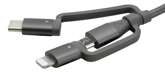 3 In 1 data en oplaadkabel 120 cm lang - Afbeelding 3