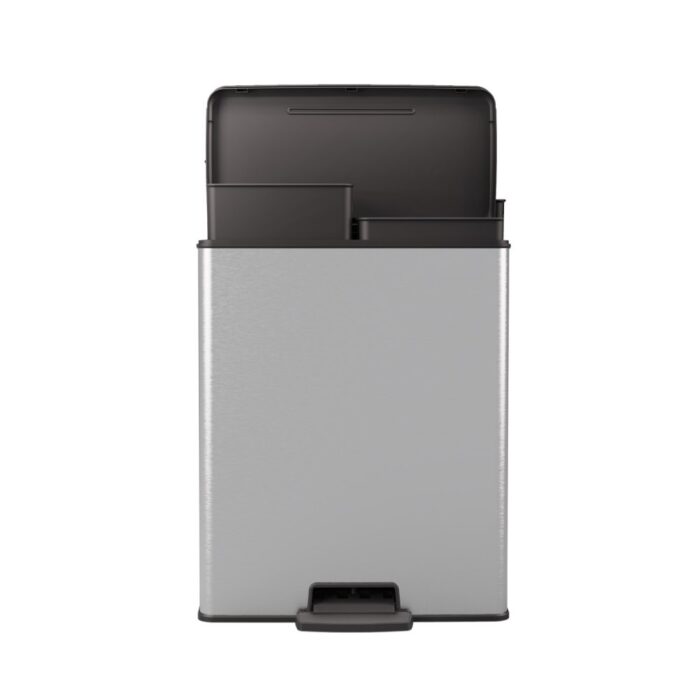 Curver Pedaalemmer Decobin duo 26L/26L Zilver metallic