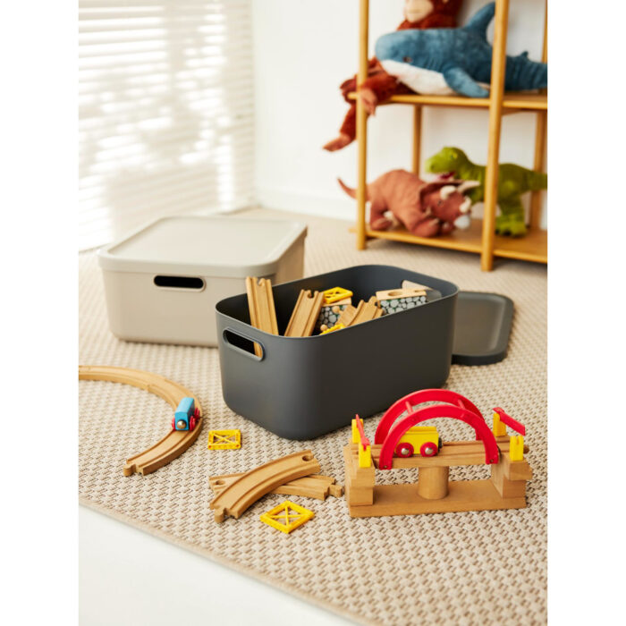 Decoratie opbergbox Albula Light 12 L antraciet - Afbeelding 3