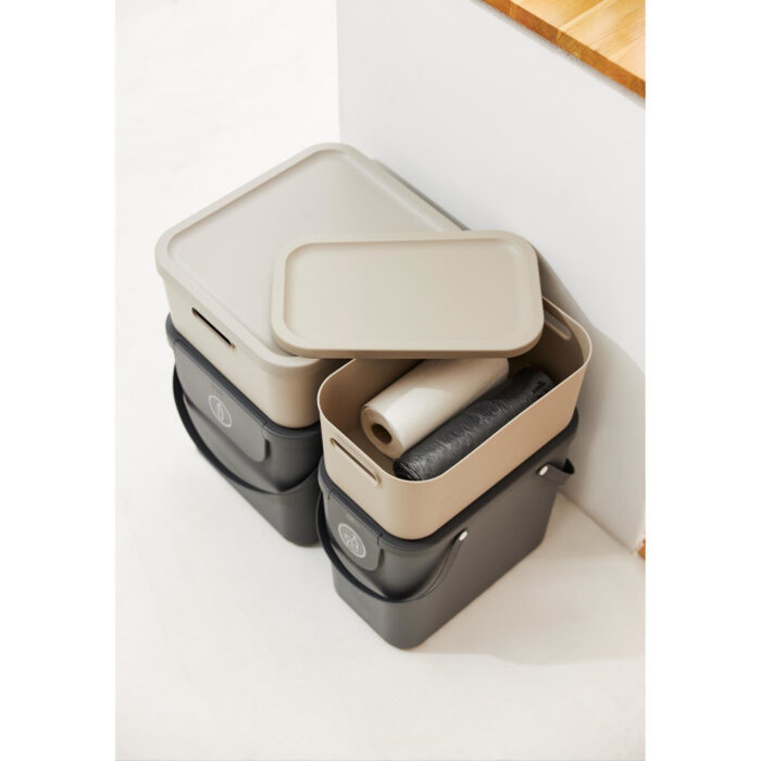 Decoratie opbergbox Albula Light 12 L antraciet - Afbeelding 5