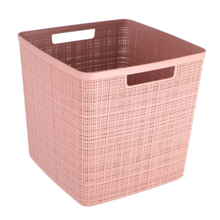 Curver Jute Opbergmand Cube 17L Rose Dawn - Afbeelding 2