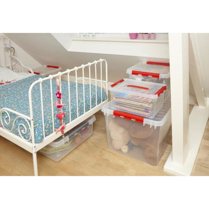 Q-line box 26l transparant rood - Afbeelding 2