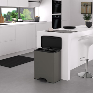 Curver Pedaalemmer Decobin 65L Rechthoek Cool Grey - Afbeelding 4