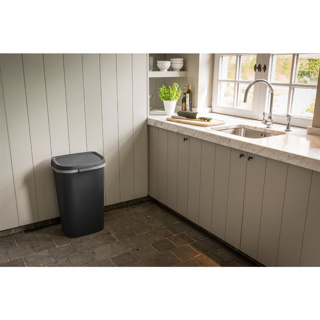 Curver Mistral Afvalbak Flat 50L Antraciet - Afbeelding 2