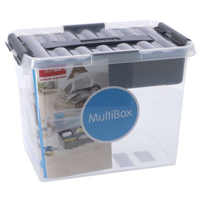 Sunware Q-Line opbergbox met inzet 9 liter