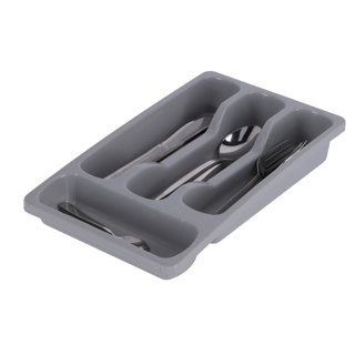 Curver Bestekbak 4 Vakken Grijs - Afbeelding 4