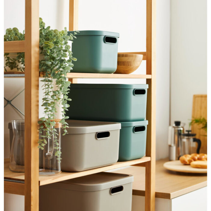 Decoratie opbergbox Albula Light 20 L mistletoe  groen - Afbeelding 3