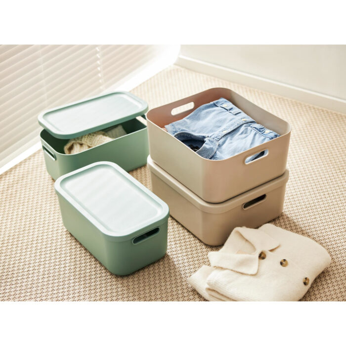 Decoratie opbergbox Albula Light 12 L mistletoe groen - Afbeelding 3