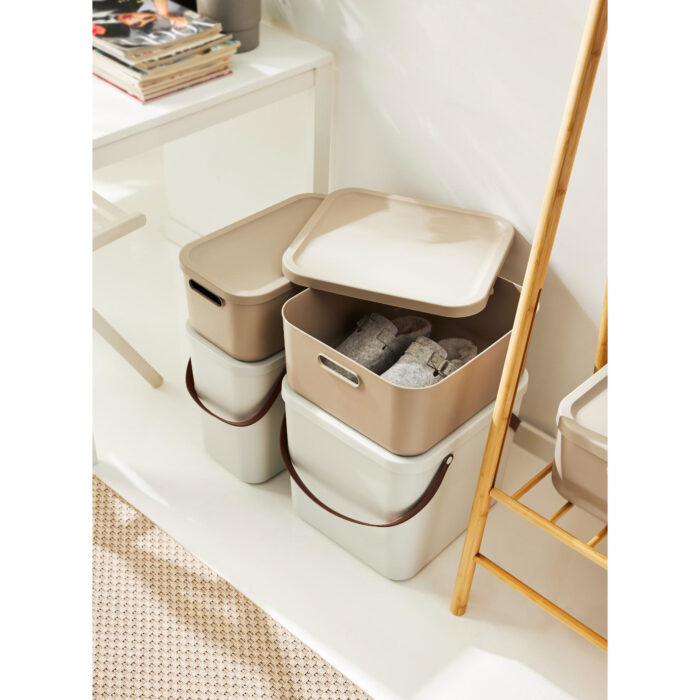 Decoratie opbergbox Albula Light 12 L mistletoe wit - Afbeelding 3